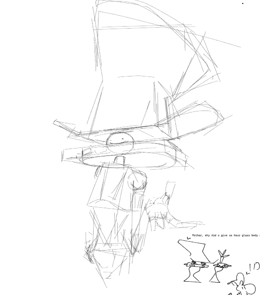Sentientdummy's tweet photo. the hour glass body is my fav body to give to my robots for some reason #art #robotoc https://t.co/W43SnBZwWd
