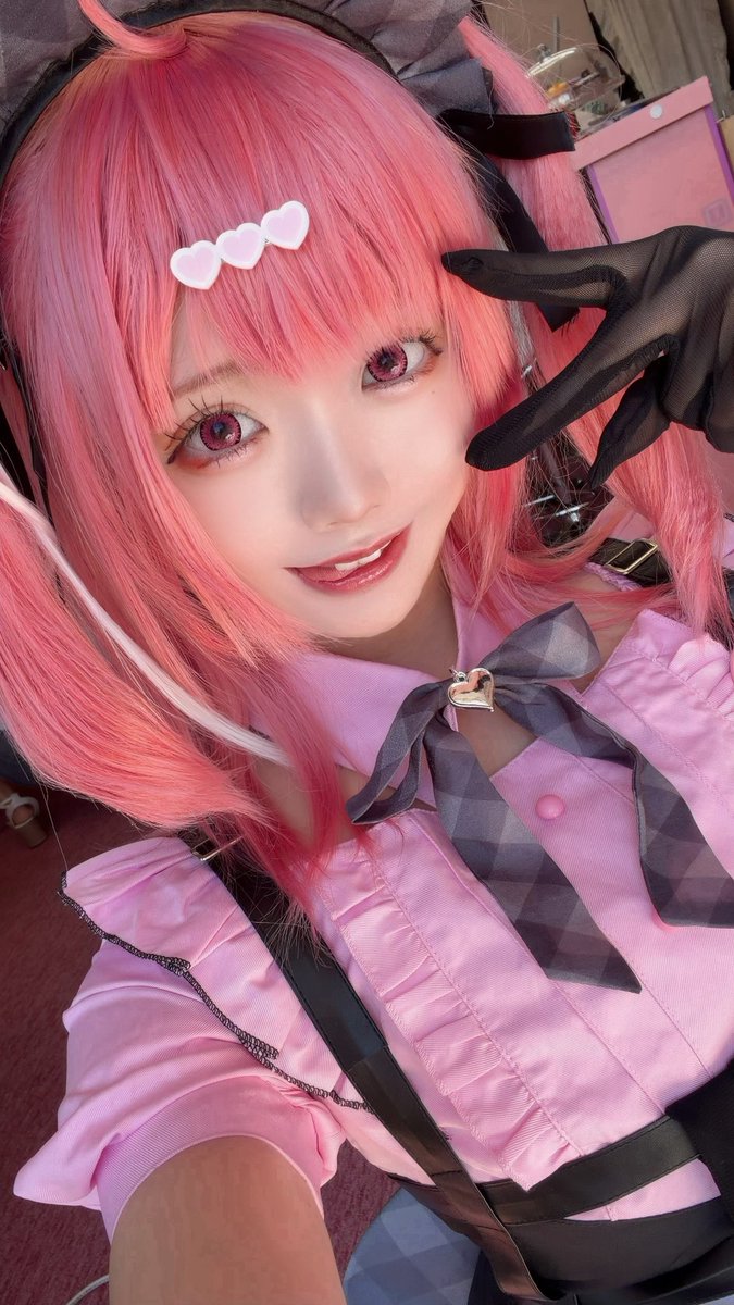 usame_cosplay's tweet photo. おきゅいんしゃしゃ💗

#僕が考えた最強のきゅ〜とめあ併せ20260808 https://t.co/8douPwN8z1