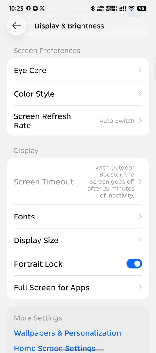 pandole5's tweet photo. @InfinixIndia After updating to the latest version, the screen turns off after 20 minutes of inactivity when using the Outdoor Booster. https://t.co/gyrErGKtUn