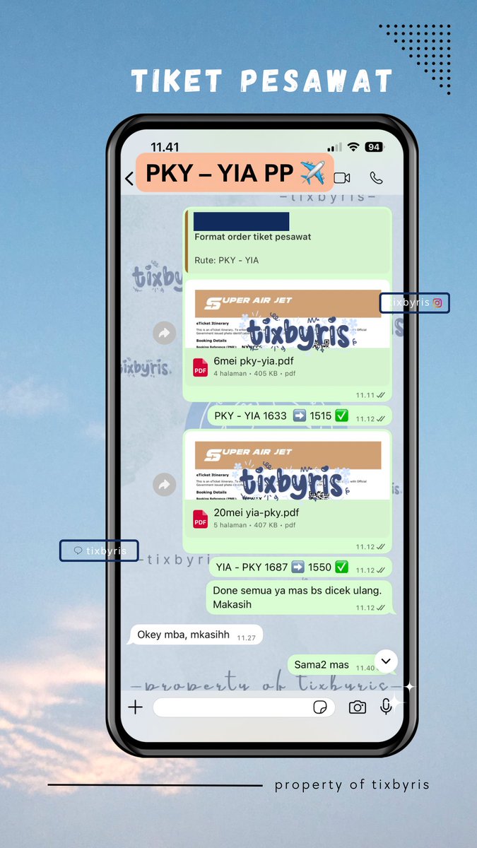 tixbyris's tweet photo. BPN - UPG, UPG - KDI, CGK - SMQ, SMQ - SUB, BTH - SRG, PKY - YIA PP (tiket pesawat)

Diskon tiket pesawat open terus ya. Syarat ketentuan berlaku, bisa dibaca di katalog WA https://t.co/UkxlhkiAMb