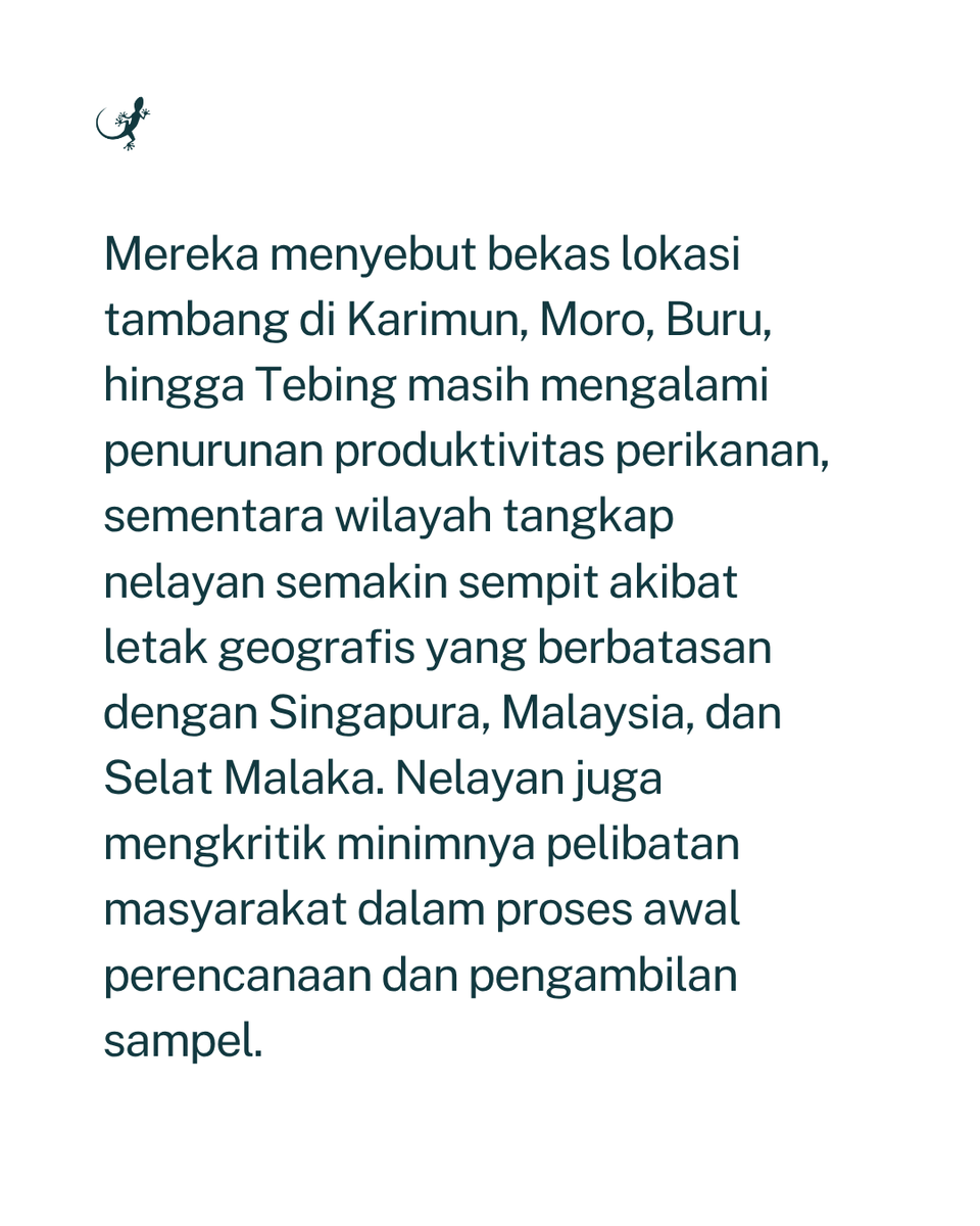 MongabayID's tweet photo. Penolakan nelayan terhadap rencana pengelolaan hasil sedimentasi laut di Kepulauan Riau semakin menguat karena dinilai sebagai bentuk baru tambang pasir laut. https://t.co/KI5bBykPy4