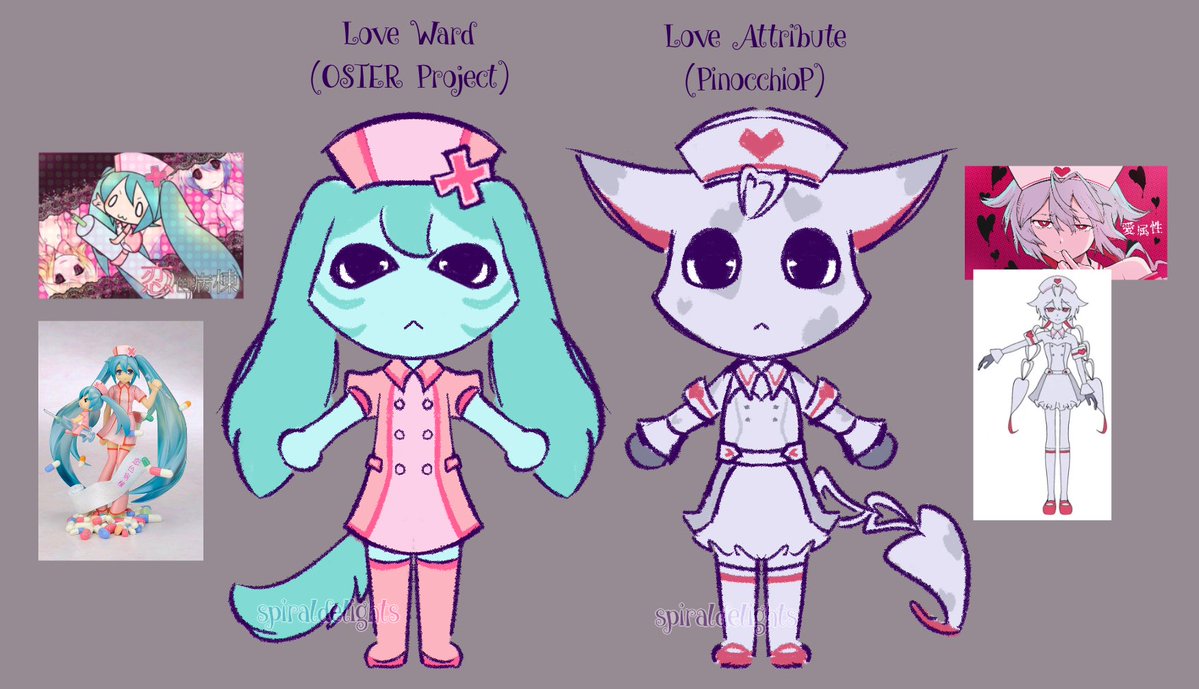 spiraldelights's tweet photo. doublenurse skins based on vocaloid songs ^_^ #animalhospital https://t.co/XUMKuoxtor