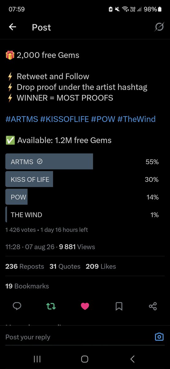 blurdot's tweet photo. @kvotes4u For #ARTMS https://t.co/TlR5q7QZNB