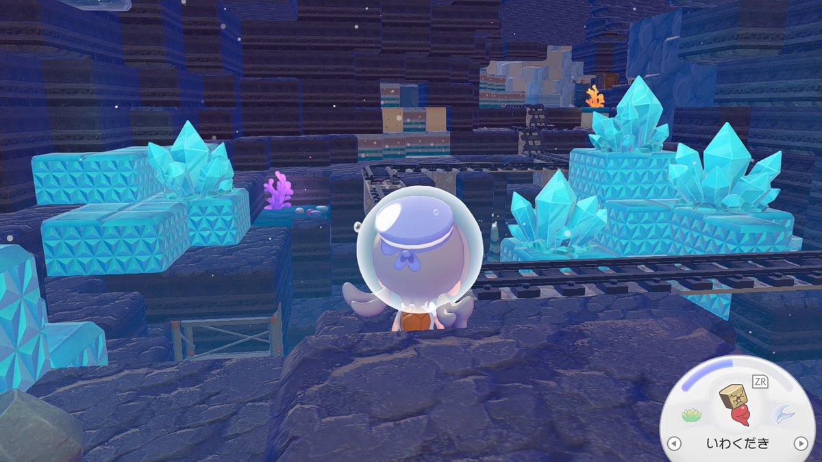 shakep0n's tweet photo. 氷あるからここはちょっと冷たそうなゾーンだ… #ぽこポケ #ぽこあポケモン https://t.co/lKxcYhoAph