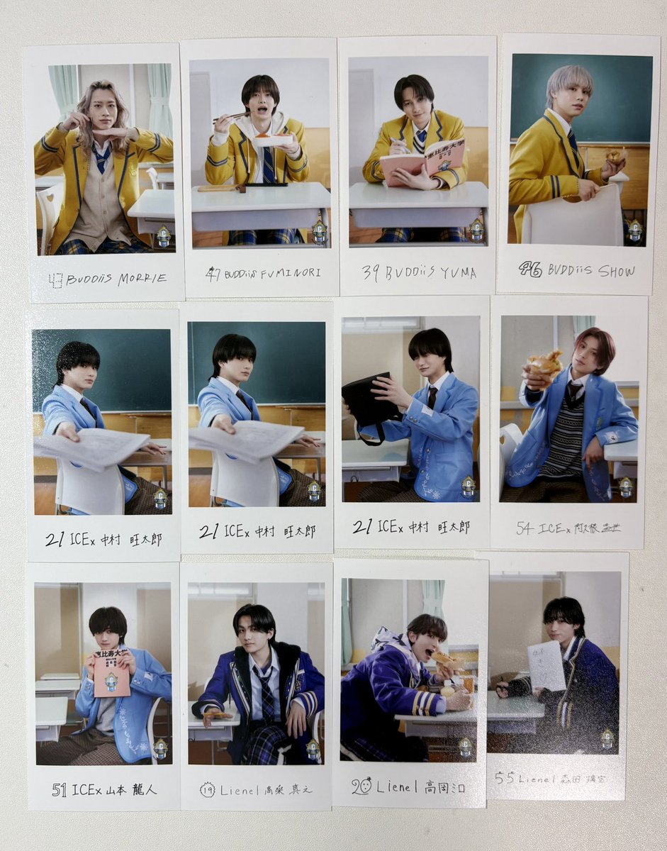 mnmn_stdnotk's tweet photo. 【交換】EBiDAN THE LIVE 2026  エビライ　ランダム　ミニフォト　隣の席セット

譲▶画像1、2枚目
求▶筒井俊旭、田中雅功、髙田彪我(💙優先)、柴崎楽(💜優先)、八神遼介(🤍優先)
※リプに画像あります。

8/8Kアリーナ、8/9渋谷、8/13エビライ
にて現地手渡し希望です。
お気軽にお声掛けください。 https://t.co/226jx9JmaY