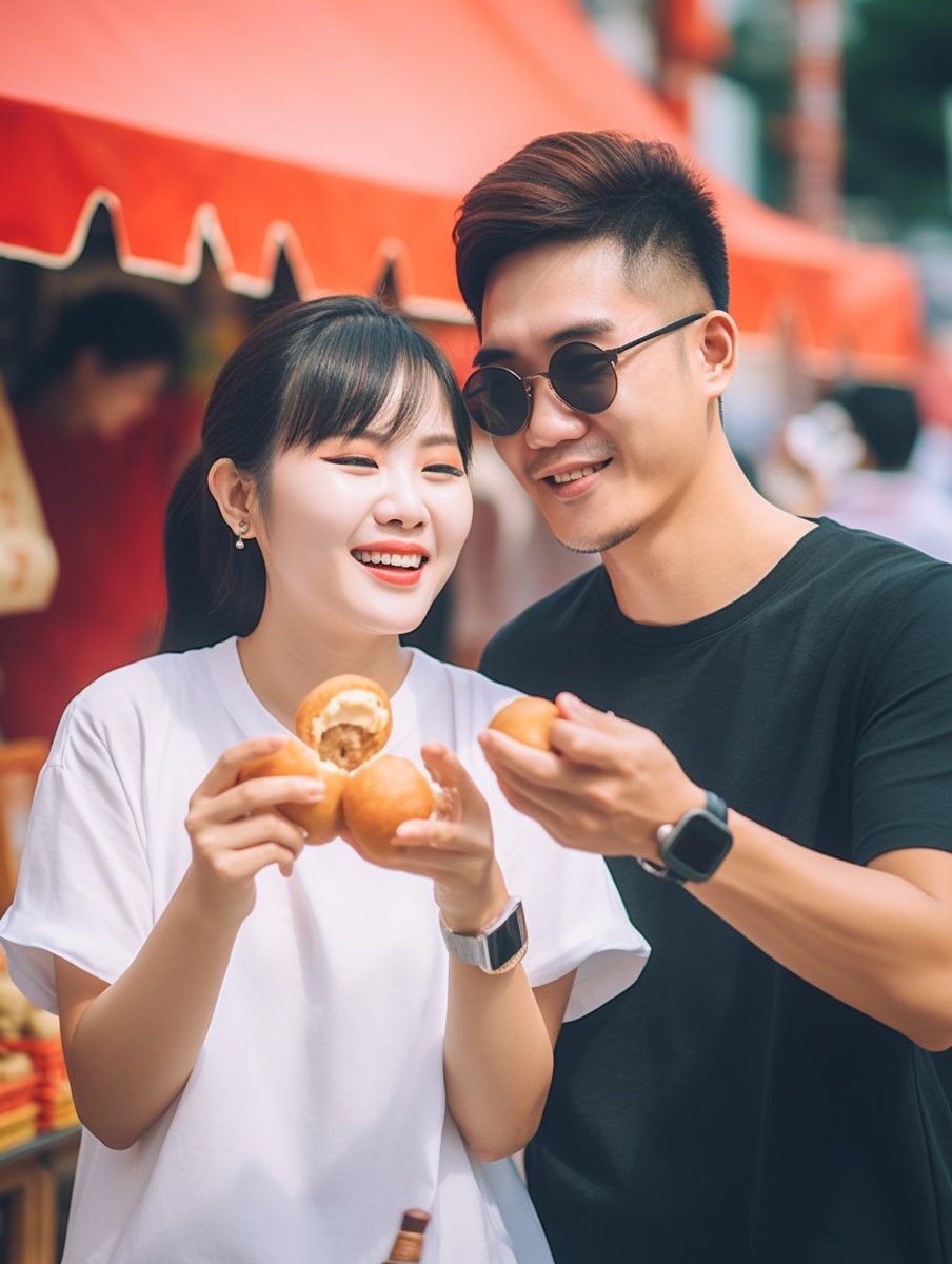 dangirl1218's tweet photo. Just finished a lazy Sunday walk with my favorite person—fried ice cream cravings hit, and we ran to the corner stand!  #CoupleVibes， https://t.co/xmOzeUGHVc