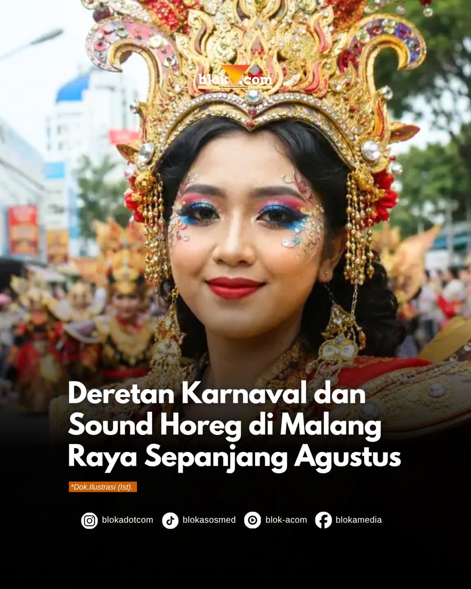 Blokadotcom's tweet photo. Deretan Karnaval dan Sound Hore g Bakal Ramaikan Malang Raya Sepanjang Agustus
Buat kamu yang ingin datang, catat jadwalnya dan tetap perhatikan kondisi lalu lintas serta aturan selama acara berlangsung.Kamu mau datang ke event yang mana, Rek?π
#InfoMalang https://t.co/81yDj6bq3i