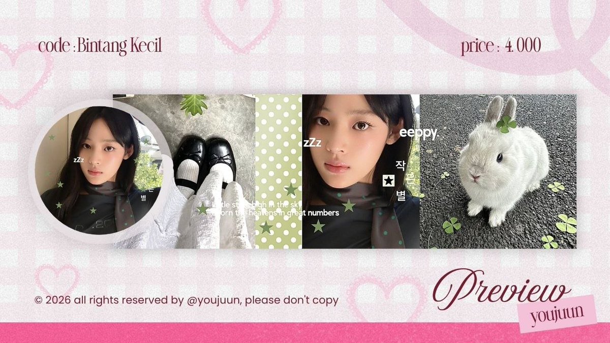 youjuun's tweet photo. help rt, thank you!

halo aku ada layout ready stock gg 4-5k special 8.8, yang bisa dijemput sekarang juga ada Xinyu, Kya, Jiwoo, Minji, dan Haum.

#bealanja #zonauang https://t.co/v9gcSAw0sd