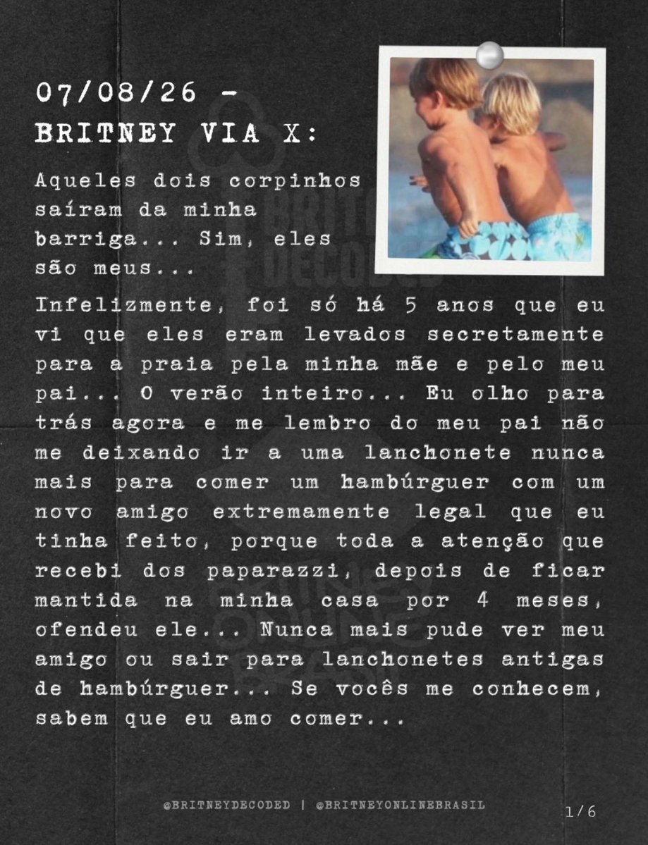 xbritneyonline's tweet photo. Leia a tradução do desabafo que Britney fez exclusivamente no X dela, com o texo em português literal (são 6 imgs com txt, continua nos comentários⬇️) https://t.co/9PDhtBAAdI