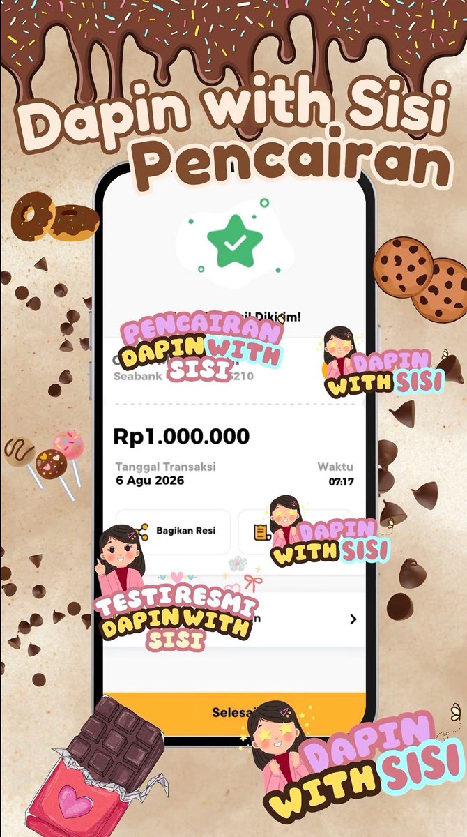 sheshesisi2's tweet photo. Another one pencairan 6 agustus kemarin 🥳💸

Makasih udah trust prosesnya bareng kita. 🤍

Open pinpri bignom up to 30 juta bisa cicilan. Masih ragu? Chat dulu aja, cek limit dulu. Siapa tau kita bisa bantu yaah. 👀✨

#pinpri #zonauang https://t.co/1vUPjQvTdH