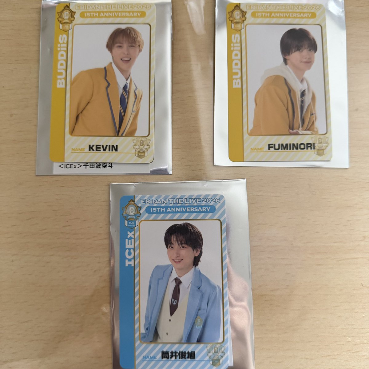 knm_miu's tweet photo. EBiDAN THE LIVE 2026 15th Anniversary エビライ 両面トレカ 交換

【譲】画像参照

【求】吉澤要人、桜木雅哉、＞杢代和人

郵送📮または名古屋手渡し
お気軽にお声掛けください。 https://t.co/BRUUWJKLZH