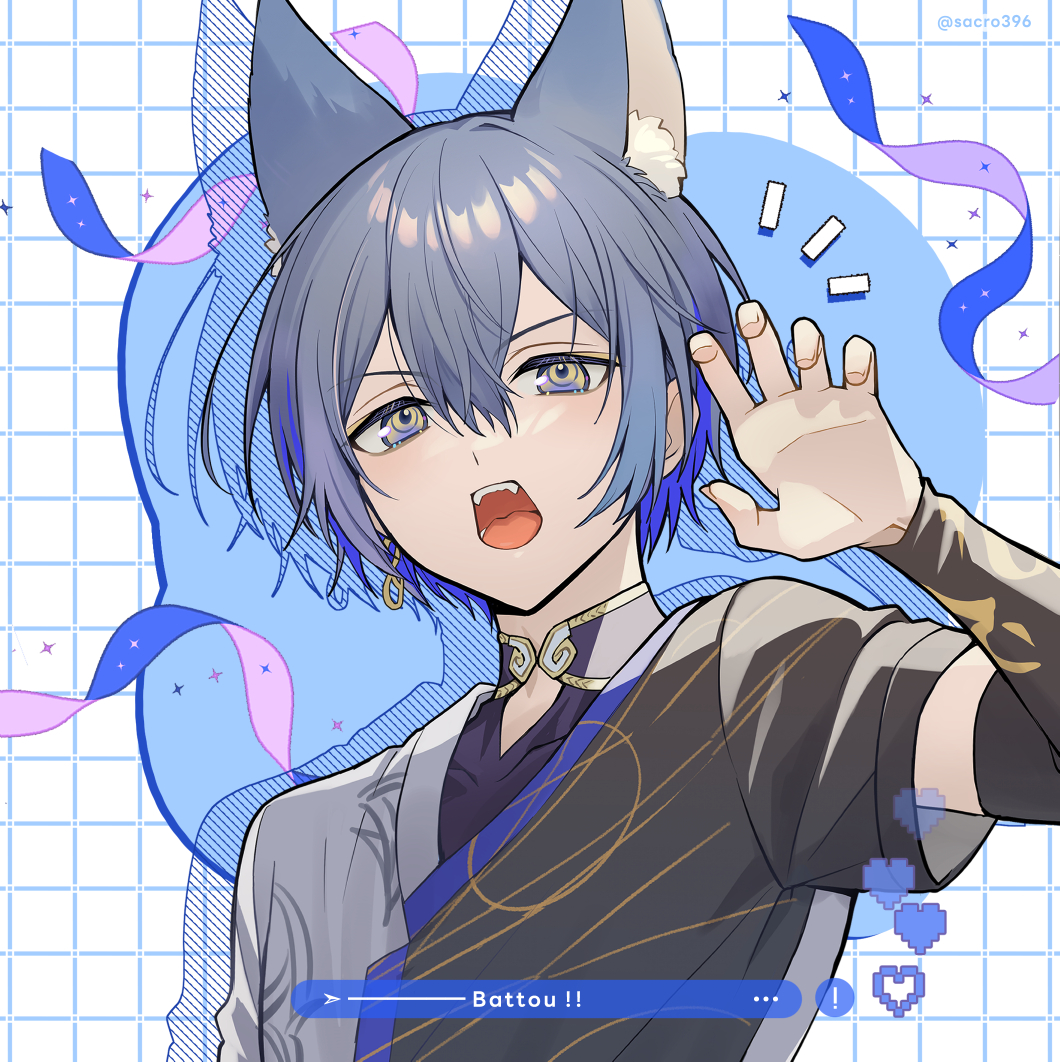 sacro396's tweet photo. ロウくん👻🔪　狼耳🐺 https://t.co/nlt9OiuJvh