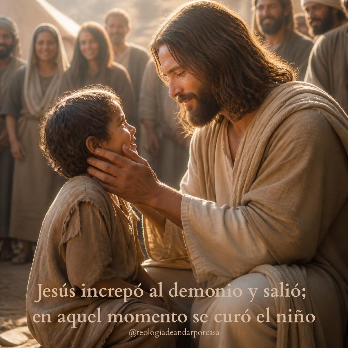 teologiadapc's tweet photo. «¡Generación incrédula y perversa! ¿Hasta cuándo estaré con vosotros, hasta cuándo tendré que soportaros? Traédmelo».
Jesús increpó al demonio y salió; en aquel momento se curó el niño».
(Mt 17, 14-20) #EvangelioDelDía #PalabraDeDios #TiempoOrdinario https://t.co/2oXuhhnU4j