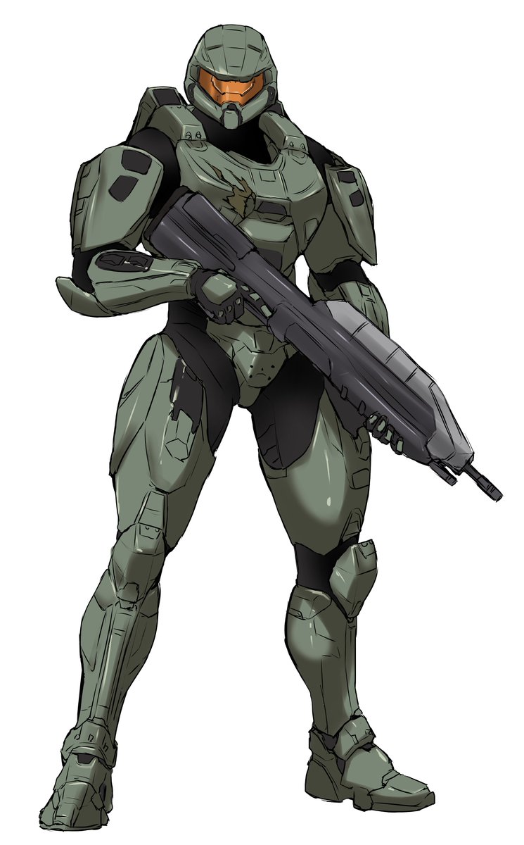 YuiH_0820's tweet photo. 落書き
HALO　ジョン/チーフ&amp;コルタナ https://t.co/cOCLlJ9pbz