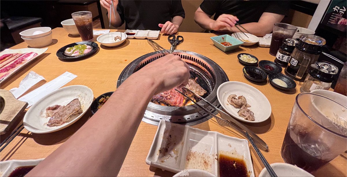 rouge_anti's tweet photo. ナカマとの焼肉、プライスレス
#毎日はちみつ節約生活 https://t.co/p008ZfHog3