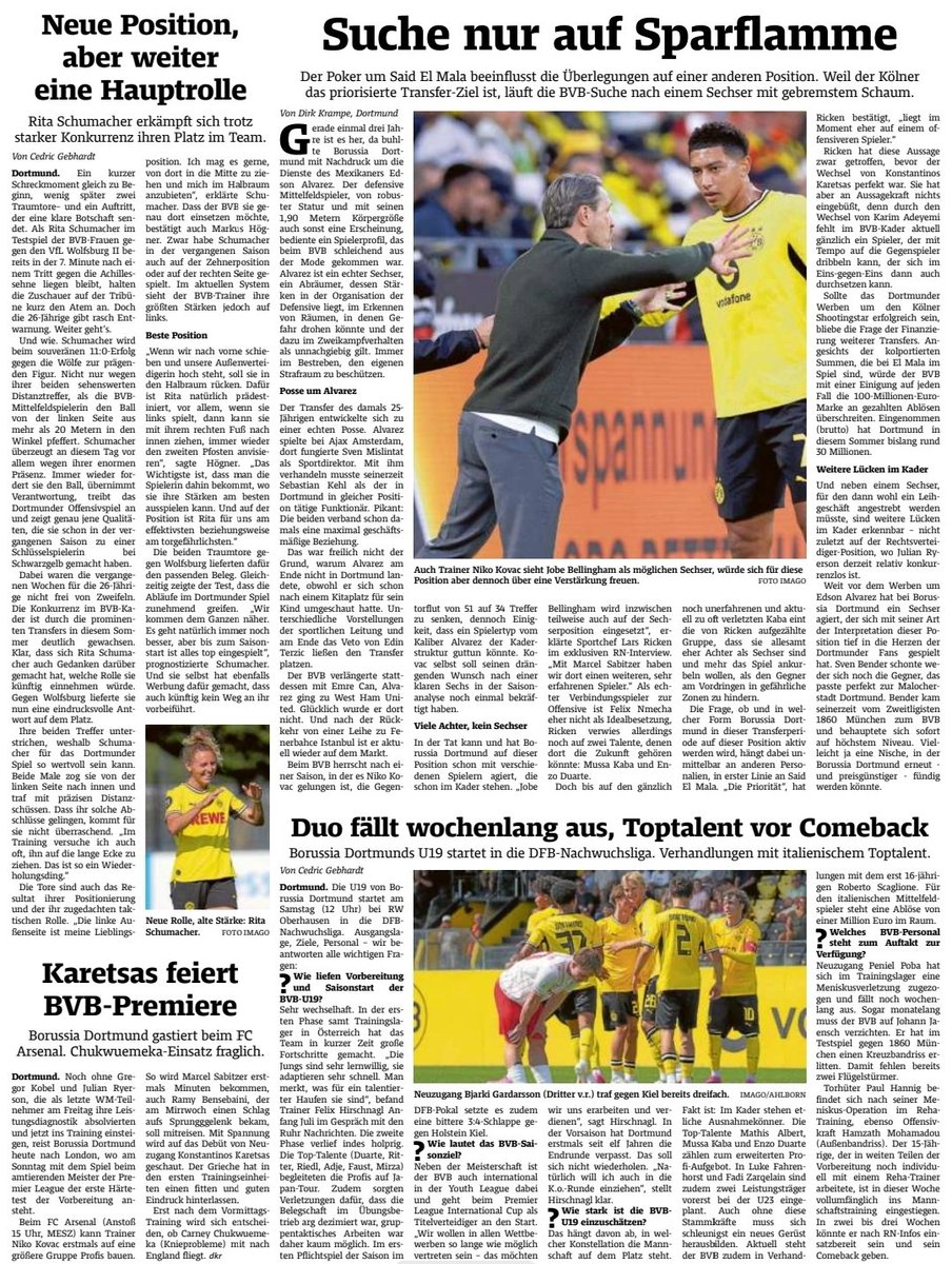 BehVauBehNews's tweet photo. Beitrag aus der WR (08.08.26)
#bvb #dortmund #Bundesliga #borussia #bellingham #asllani #FIFACWC #sancho #FIFAWorldCup #kovac #schlotterbeck #Kovac #adeyemi #Guirassy #westfalenstadion #kicker #ChampionsLeague #reggiani #ricken #nrw #signalidunapark #reus #prates https://t.co/Q9YgcqbMrS