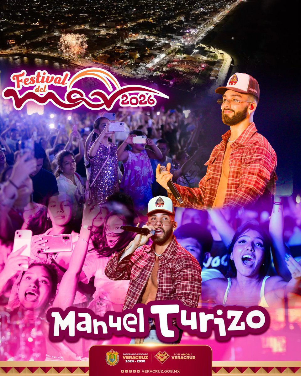 rocionahle's tweet photo. ✨🎶 Esta noche, mi querido COATZACOALCOS se llenó de alegría y mucha música con @ManuelTurizoMTZ. 🇨🇴❤️

Me dio mucho gusto ver a tantas familias y jóvenes disfrutar en un ambiente sano y de convivencia. Esto somos: un pueblo alegre.

#VeracruzEstáDeModa #FestivalDelMar2026 https://t.co/fWayCclyRK