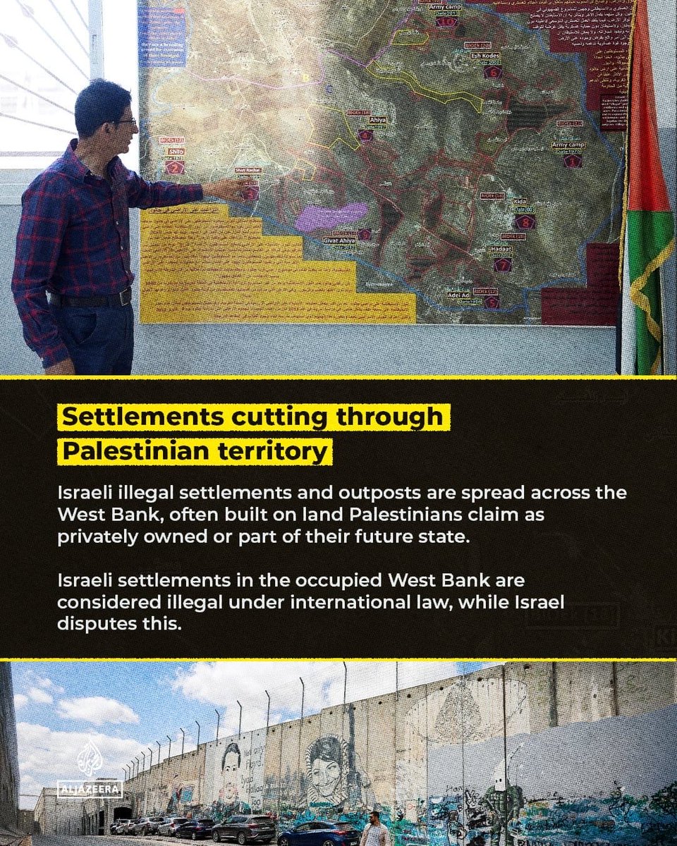 sahabatalaqsha's tweet photo. Tepi Barat terjajah semakin terpecah-pecah.

Permukiman haram, pos pemeriksaan, pembatasan pergerakan, dan kekerasan pemukim haram mengubah kehidupan warga Palestina, memisahkan komunitas, dan membatasi akses ke pekerjaan, perawatan kesehatan, pendidikan, dan keluarga mereka. https://t.co/uDJdg6kiOe