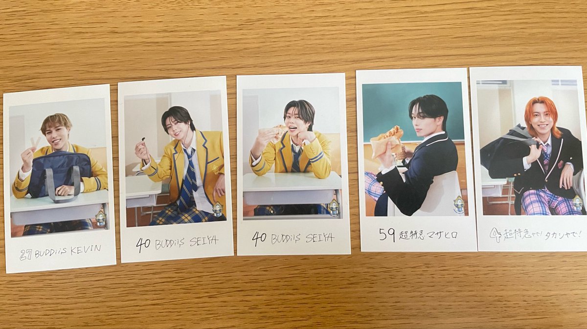yuthdm's tweet photo. EBiDAN THE LIVE 2026 エビライグッズ 交換 隣の席 ミニフォト

譲→KEVIN SEIYA マサヒロ タカシ

求→森田璃空(後)、田中雅功(右)

エビライ8/14手渡しまたは郵送希望
お気軽にお声掛けください！ https://t.co/hFUEvwaxrQ