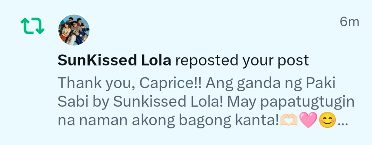 AsdfgHjkl912047's tweet photo. Caprice MV na ba this?? Hehe reposted by Sunkissed Lola!

#CapriceCayetano #SunkissedLola https://t.co/mtAL2HKylR