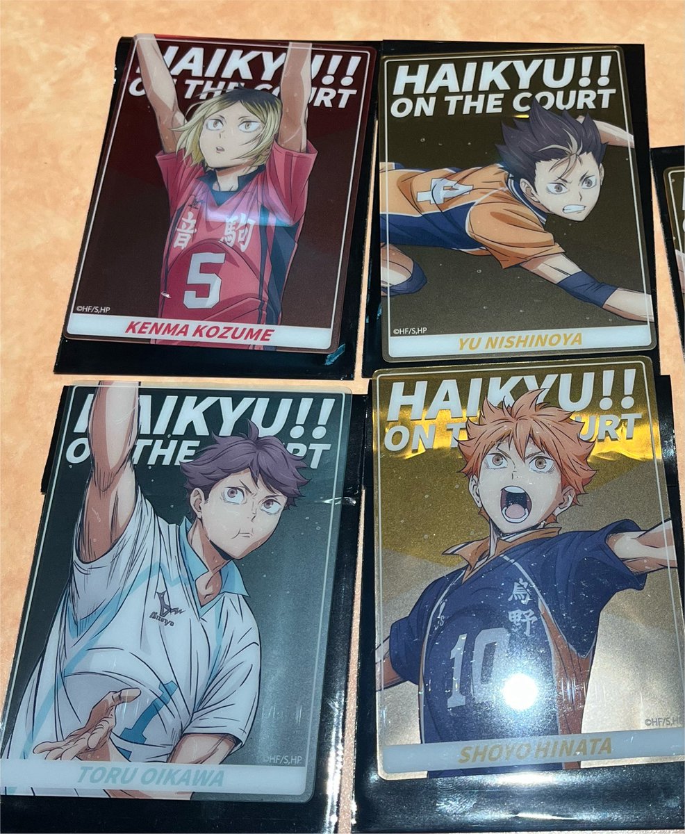 kr_9x2's tweet photo. 【交換】ハイキュー　オンザコート
クリアカード

譲：日向、西谷、及川、孤爪

求：黒尾、木兎

黒尾優先で探しております。

本日、頂ストア周辺での手渡し、
8/23、9/5にオンザコートでの手渡し、
もしくは郵送を考えております。

検索からもお気軽にお声がけください https://t.co/STe2RF5SGH