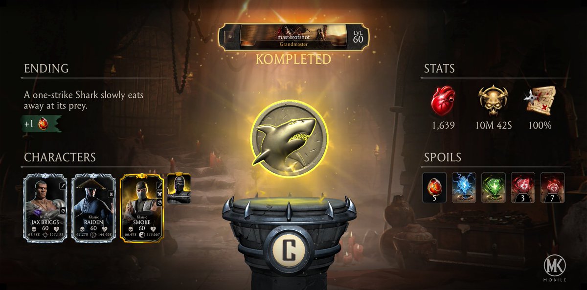 ynwa42239's tweet photo. I just completed a Krypt Run in Mortal Kombat mobile! Check out my stats. https://t.co/ERwmZ4ndhd