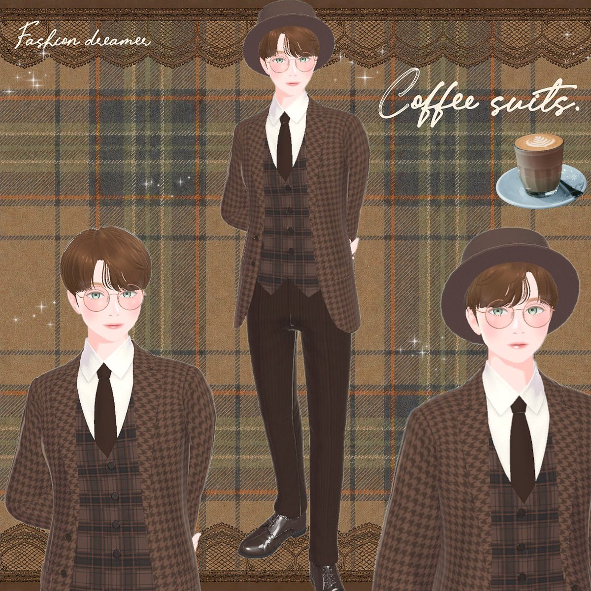 niko3987732's tweet photo. ~coffee suits for gentlemen✨🧳☕️🤎~
珈琲色の紳士服。📋🧳✨
#ファッションドリーマー 
#Fashiondreamer #珈琲コーデ https://t.co/2Xd8thsApy