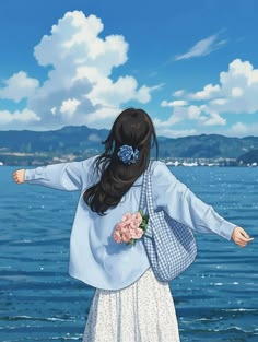max1_malk's tweet photo. 海と夕焼けが出会う場所に立つ黄金の光の彼女、言葉を失った 💫 🌅 🥹

#アニメキャラ #イラスト #anime #animegirl
Hevs https://t.co/ShEx4mEF4s