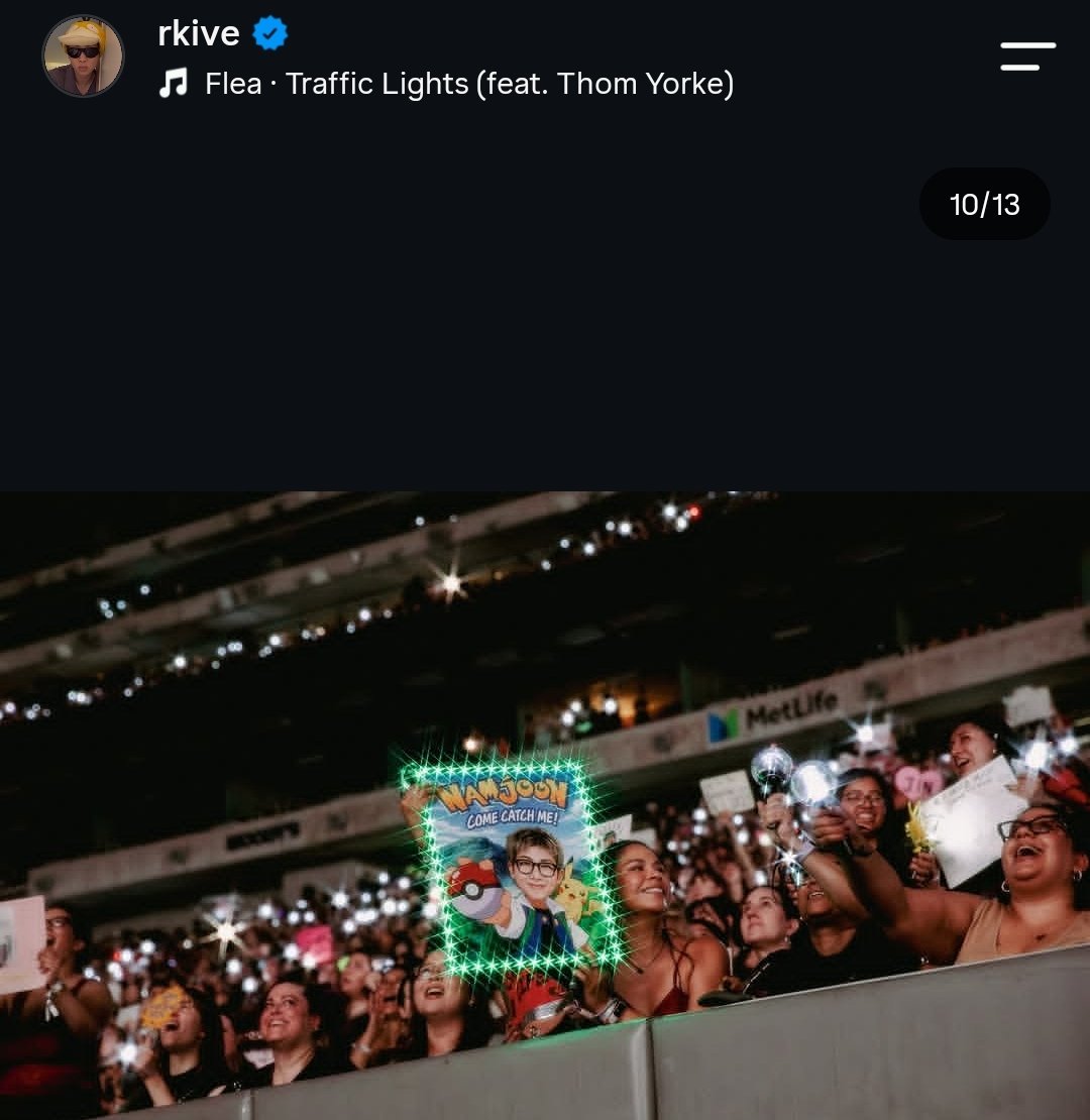 Yoon_kookie97's tweet photo. #RM posted this ARMY poster on his Instagram 😭 

“Namjoon come catch me!” https://t.co/f1XklNMHZk