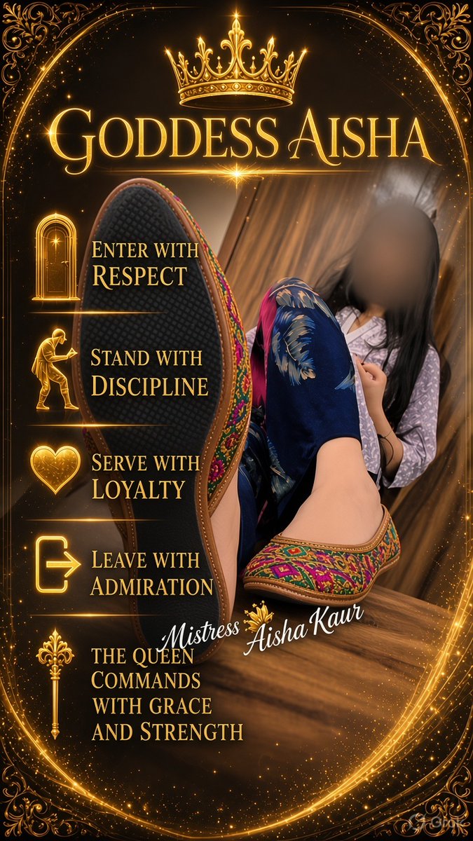 GoddessAisha90's tweet photo. Jatti😏 di jutti thale jagha rakhdi aa kutteya Di Losers big Losers😂🤏 undar my feet 👅 mind it kutto comment fast Losers😏 https://t.co/s5bDVFCCqz