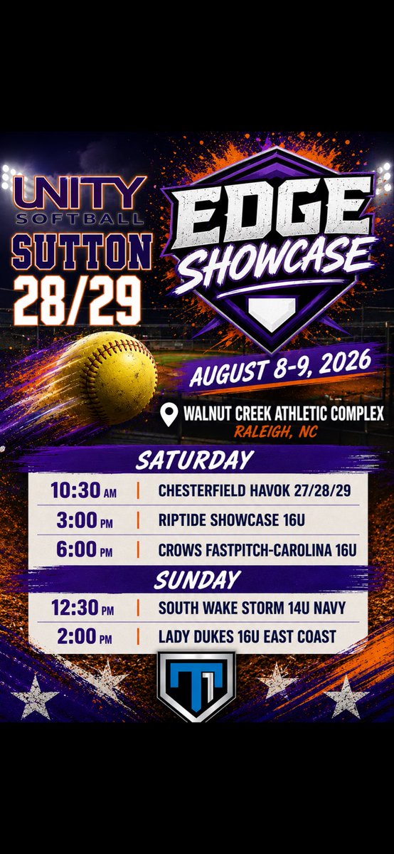 FinnleyHaug2029's tweet photo. So excited for edge showcase tournament this weekend in Raleigh NC! Here is my schedule for this weekend 

#grad2029 #softball #unity @BrevardSoftball @SunilSportsNews @nc_unitysutton @VAUnitySB @UWAA_United @SoftballPortal @softballhype @BrevardSoftball @UTampaSoftball @ut_tyler @UCOSoftball @JMUSoftball