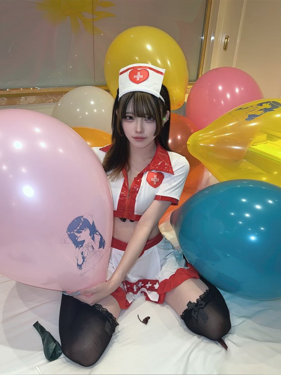 asahina_chisa's tweet photo. 撮影して頂きました🎈💉

今回はナース服❤️
いつもとちょっぴり違う割り方もしてますよ✨️

気になる方は是非引用元のぞいてみてくださいね ^ ̳ᴗ ̫ ᴗ ̳^ https://t.co/2wSgmxNL43