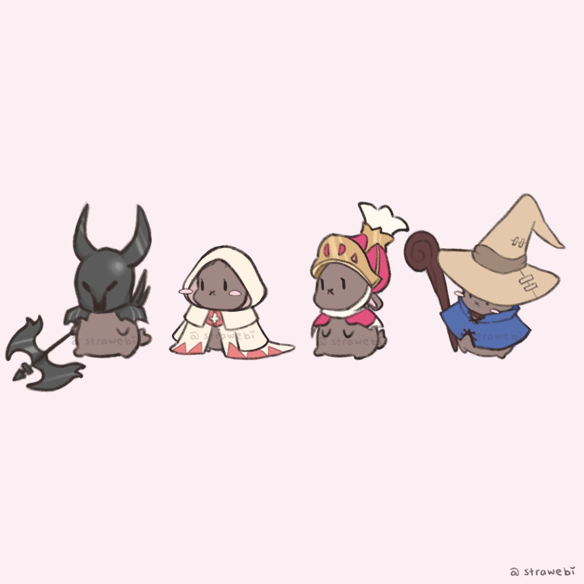 strawebi's tweet photo. ff dark souls bunny throwback 🐰 https://t.co/3PReMWAAzR