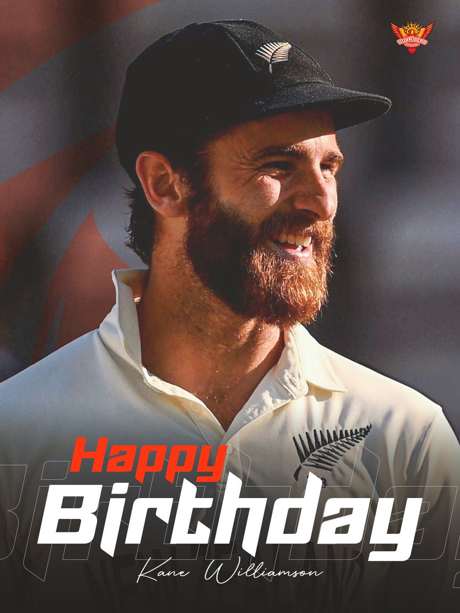 SunRisers's tweet photo. Happy Birthday, Kane Mama. Keep smiling, as always 🧡🎂 https://t.co/IUQQNvPjgD