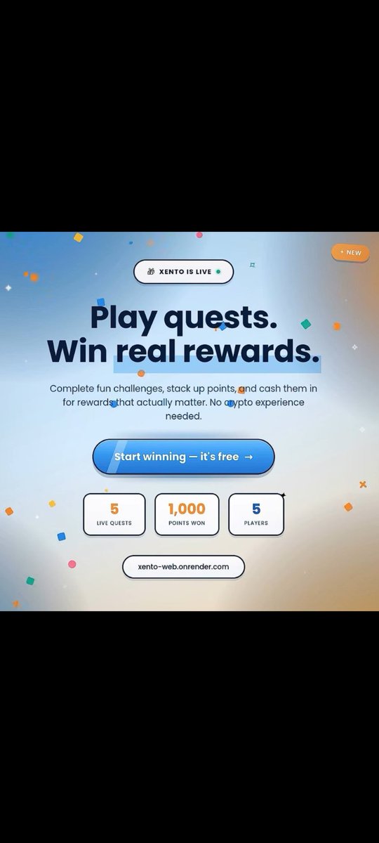 Gaming1158749's tweet photo. @Xento is making quests actually worth doing

Complete quests → earn points → claim rewards.

No crypto experience needed, just play and participate.

Curious to see what Xento builds next. https://t.co/89y9vrQfzc