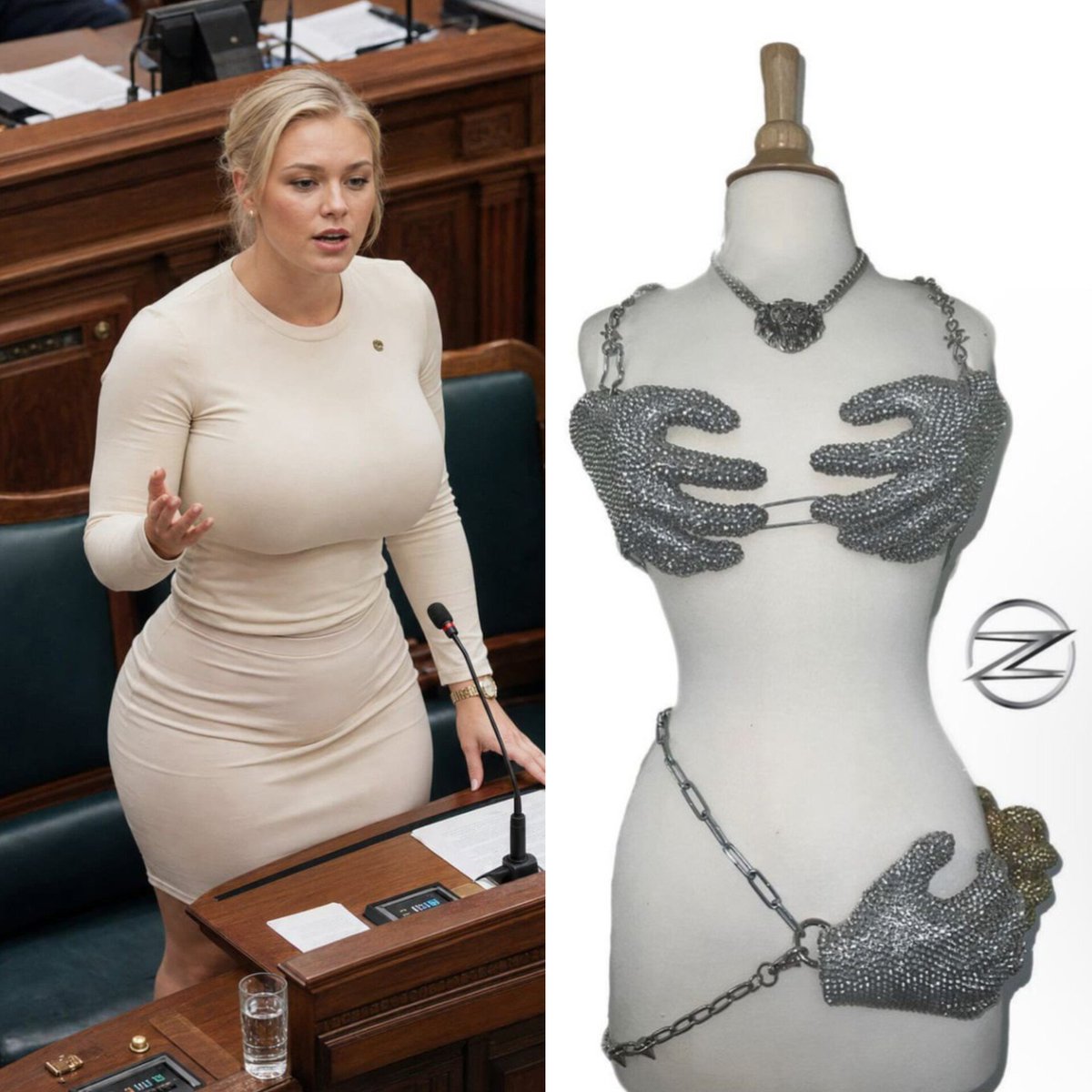Lainey__plx's tweet photo. Hey @grok, make her wear this outfit and make it look realistic. https://t.co/6AEbWiKGU4