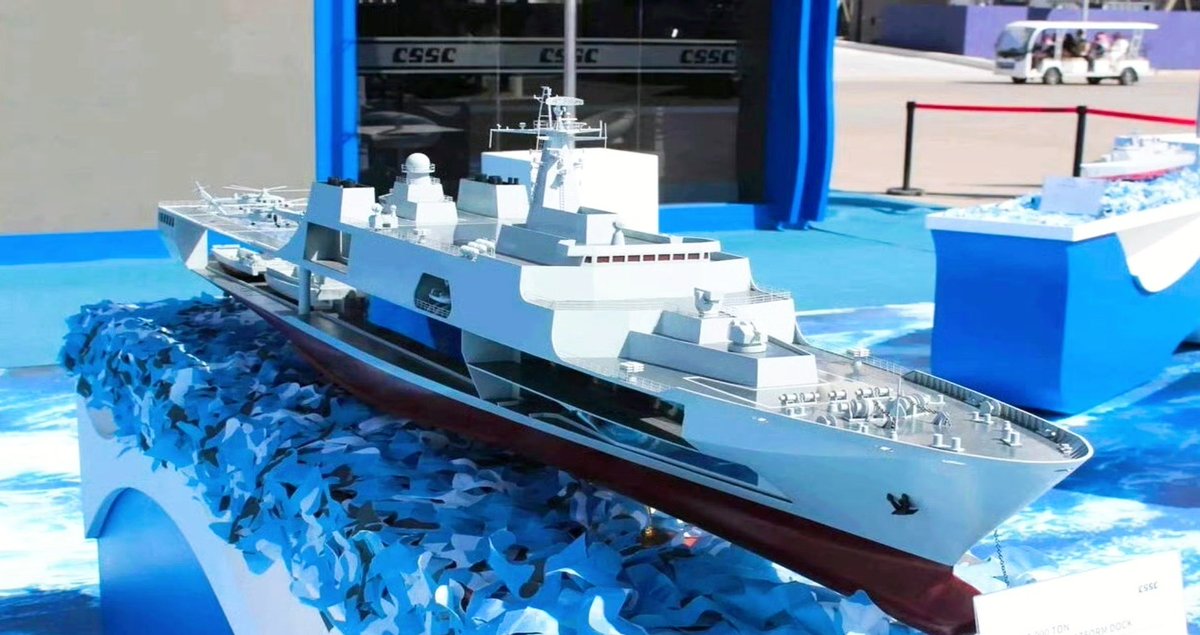 nuwangzi's tweet photo. #PLAN #CSSC

A model of a possible “Type-071B“? https://t.co/W2brE5Xc2V