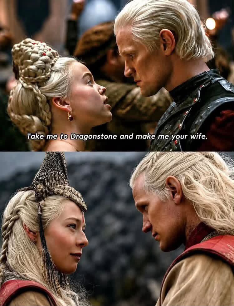 TheXerxesHQ's tweet photo. The older I get, the more I realize Viserys fumbled the biggest opportunity of his reign. 😭

He should’ve named Daemon his heir, married him to Rhaenyra, and united the two strongest claims to the throne.

Daemon gets the crown, Rhaenyra remains queen, and maybe the Dance of the Dragons never happens.

Viserys really had the solution sitting right in front of him. 💀🐉