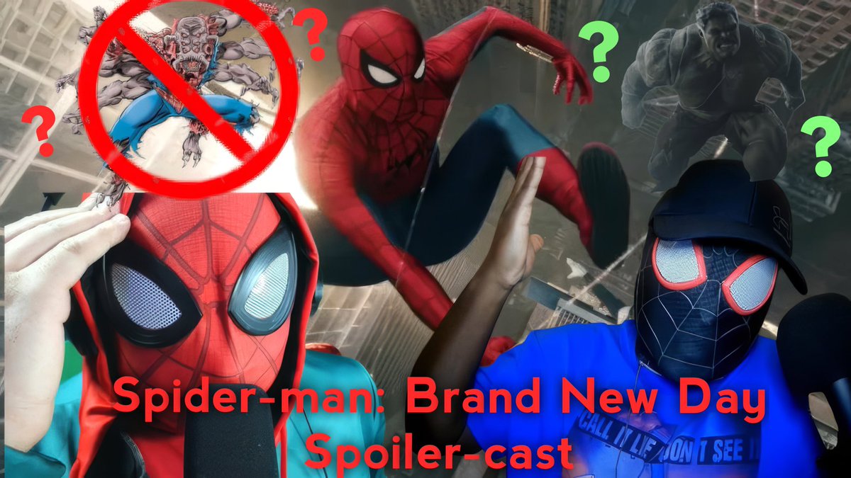 CallItLikeIDont's tweet photo. Call it Spider-man: Brand New Day Spoiler-cast
We gave our spoiler free review in episode 194. Here's our bonus full spoiler review of Spider-man: Brand New Day. #SpiderManBrandNewDay #spoileralert #podcast https://t.co/UJXJ2jwHoy https://t.co/48n90WQYSa