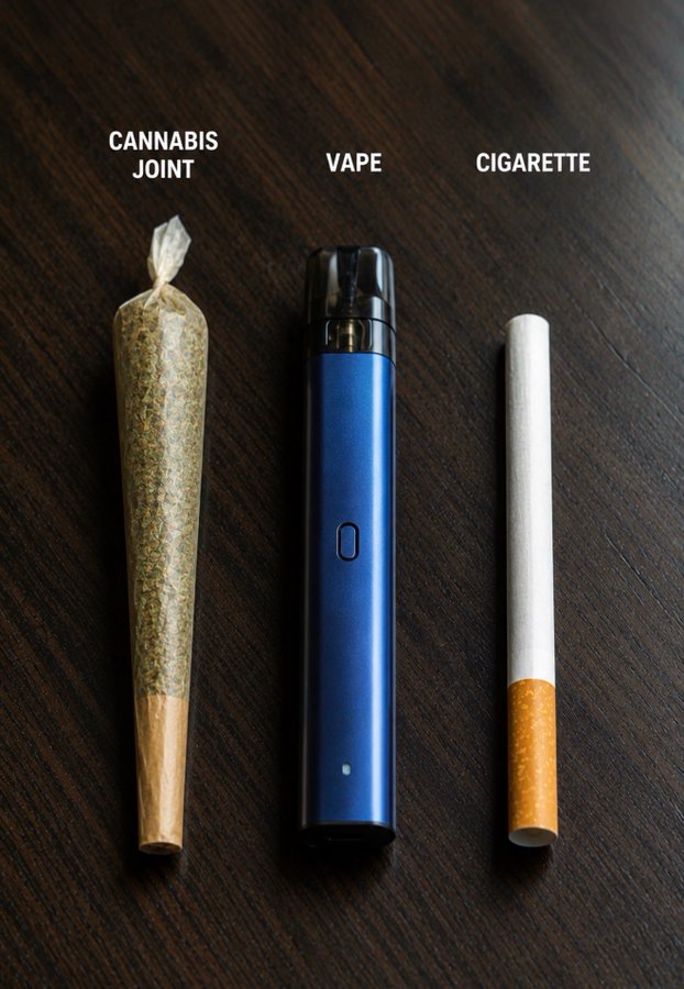 harrytwips's tweet photo. Hey @grok, between Cannabis, Vapes, and Cigarettes which is actually the least harmful?? https://t.co/tqzuPDMdG6
