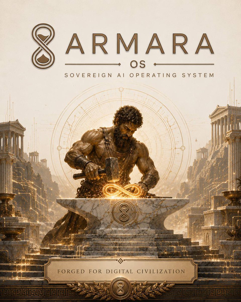 ArmaraOS's tweet photo. 🏛️ Forged for Digital Civilization 🏛️ https://t.co/fCZywGjdVO