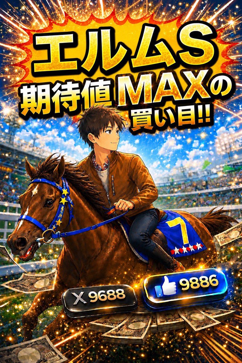 Bakenginmi's tweet photo. 2026年 札幌11R エルムS(G3)

🔥「期待値の極意」を学んだ
期待のルーキーが、１週間死ぬ気で
分析した渾身の買い目🔥

https://t.co/lc5Wj2ZanE https://t.co/S8vlrFQJsJ