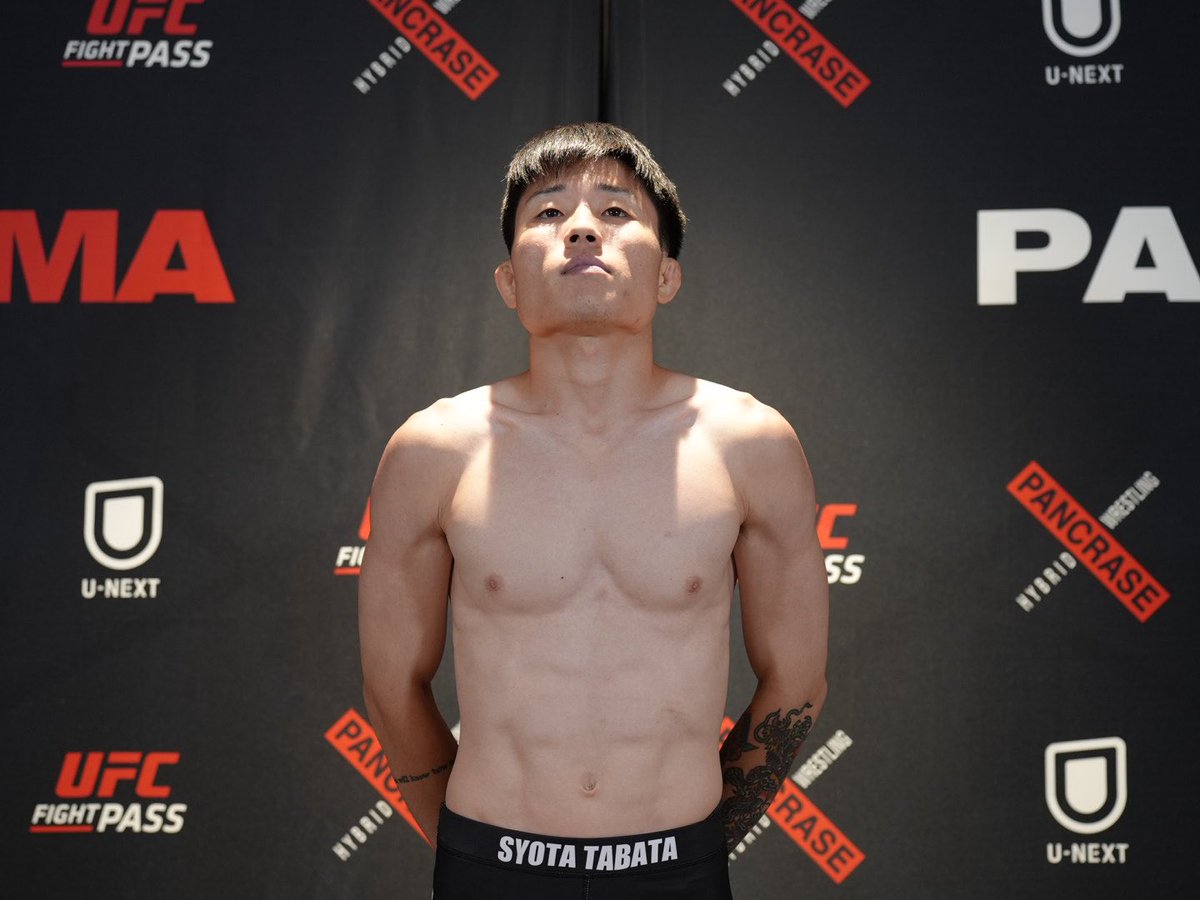 _PANCRASE_'s tweet photo. 🔥PANCRASE BLOOD.12🔥
📣計量結果⚖️
第９試合　ストロー級5分3R
🟥笹生誠哉　52.4kg
🟦田畑翔太　52.55kg
#pancraseblood12
🗓️8月9日(日)
🏟️品川インターシティホール
▶️@UNEXT_fight  &amp; @UFCFightPass https://t.co/FbKuDNxmBO