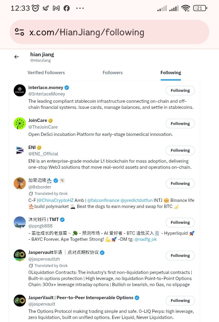HianJiang's tweet photo. @jaspervault @jaspervaultzh @pprgb888 @0xborder @ENI__Official @TheJoinCare @InterlaceMoney Done ✅  
Follow + RT completed  
Let’s gooo 800U 🚀 https://t.co/4QMrFtKaVW