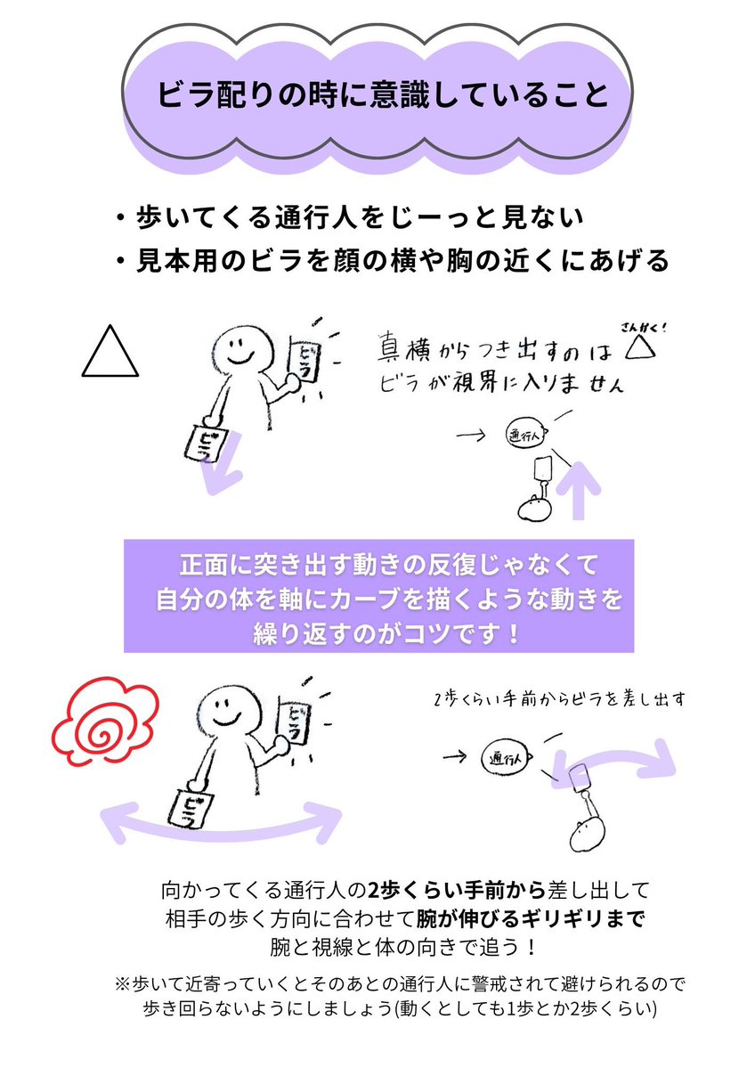 chawanmush60392's tweet photo. 自分がビラ配り中に意識してることをまとめてみました〜〜〜☝️
今後はじめてビラ配りをする方にも届いてほしいので拡散よろしくお願いします〜！
 #自民党無理すぎビラ配り部 https://t.co/PBpqvpkCAg