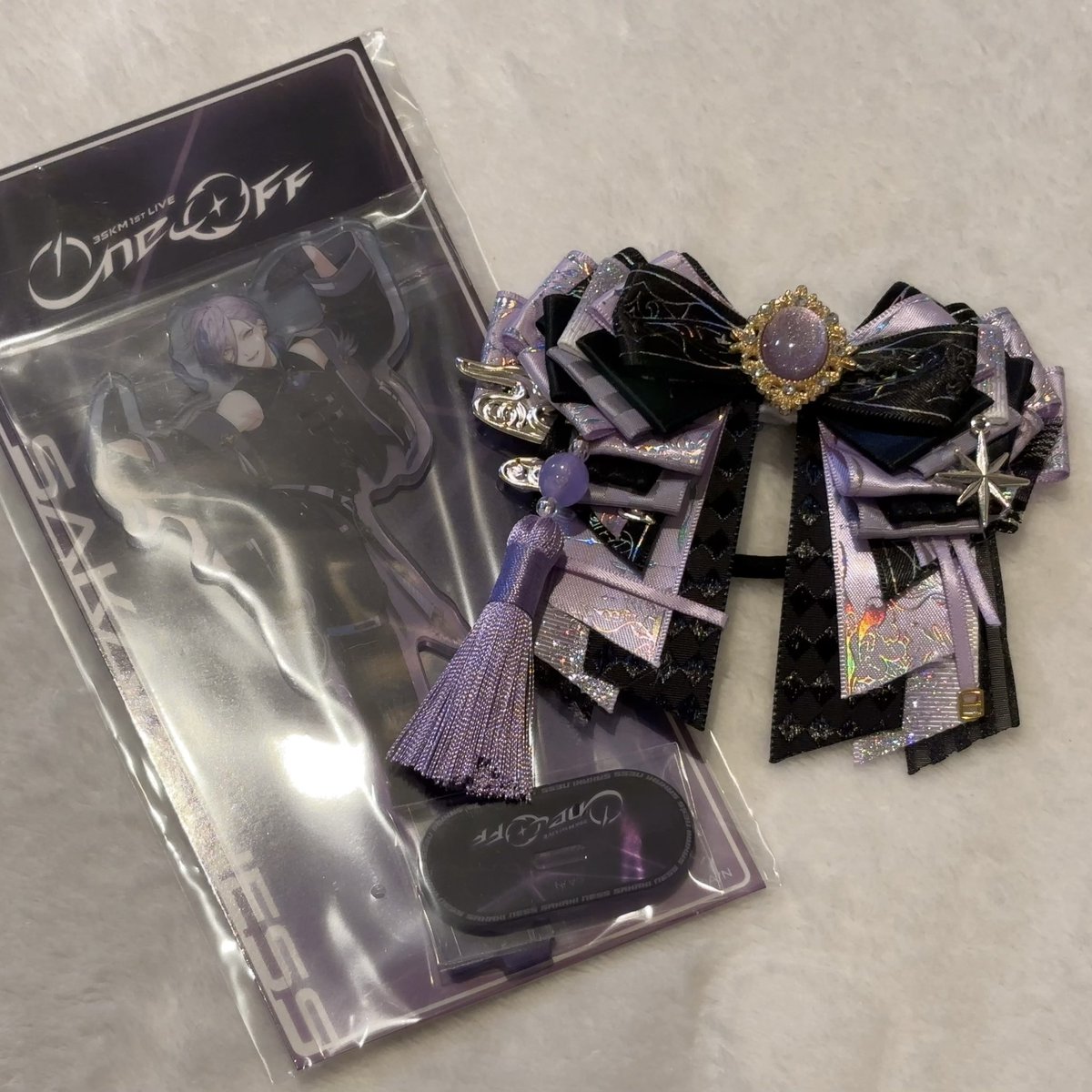 iris_1risu's tweet photo. One-Off衣装イメージのロゼットとリボンを作った〜 https://t.co/VtIbO22n1L