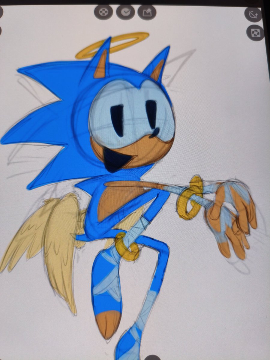 LuisinyAngeliny's tweet photo. Al fin lo pude dibujar como un ángel, es hermoso 😊 

#rewritesonic https://t.co/ywxY2JpZ9f