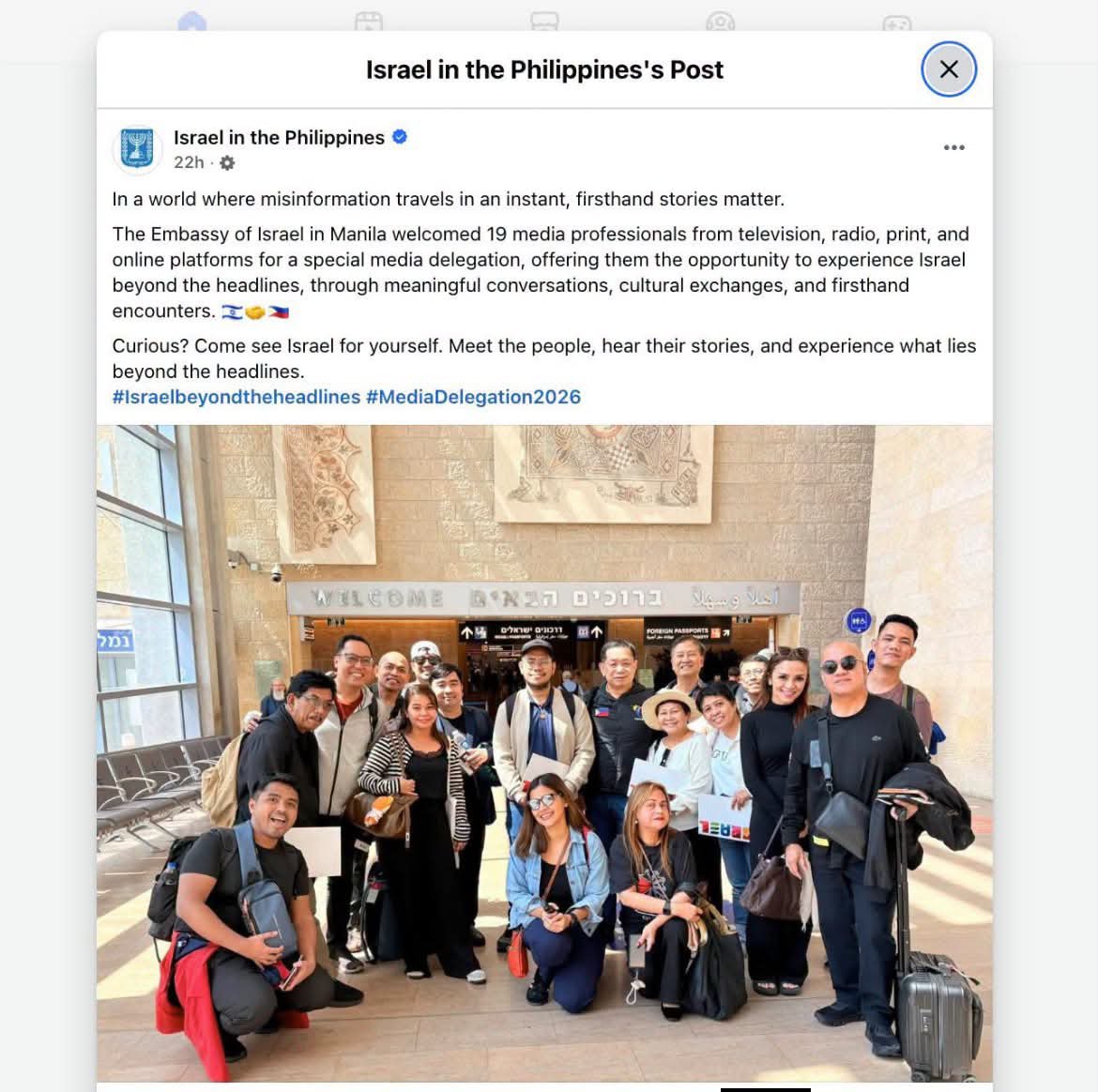 MangingisdaSays's tweet photo. Whoever these Filipino journalists are, they have no shame!

Israel killed so many journalists and still they chose to participate in this.

End complicity!

#FreePalestine https://t.co/7PCb4AkvHy