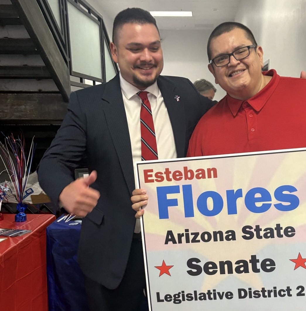 MuchoMartinez's tweet photo. The new @andybiggs4az @SineKerr ticket energized the #Tucson voters for a better #Arizona. @AZGOP @Pima_GOP always present for conservative candidates and #WethePeople. Join the movement sign up today https://t.co/3nFkEnStXt #magamajorityforce https://t.co/REaDOf4Krv