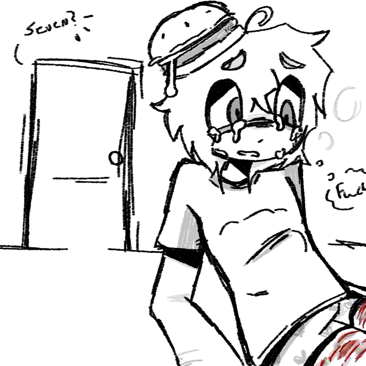 Koiixhan's tweet photo. ¡Fake blood!

— I'm sorry.
#007n7 https://t.co/Xxk4Gqua7Q